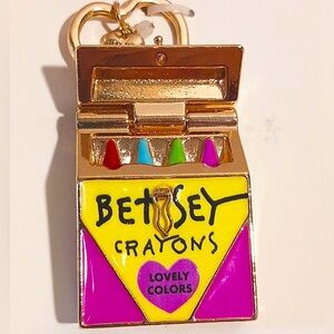 Betsey Johnson Multicolor Crayon Box Charm